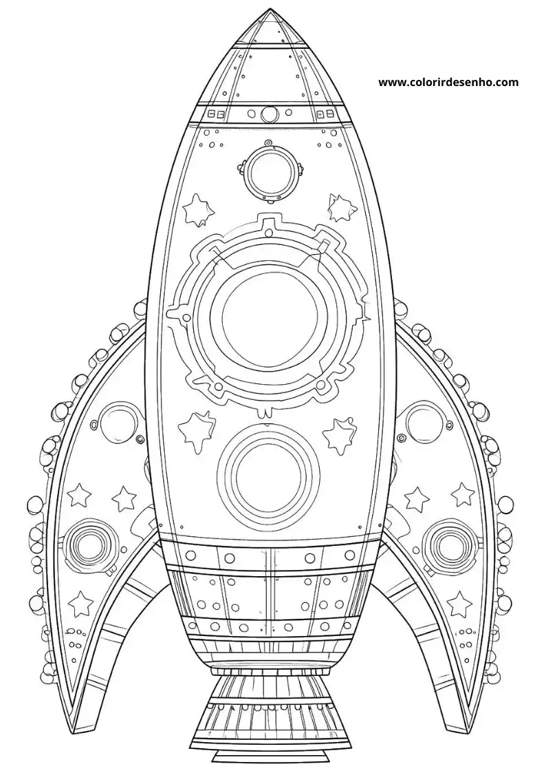 Rocket Coloring Pages For All Ages 13