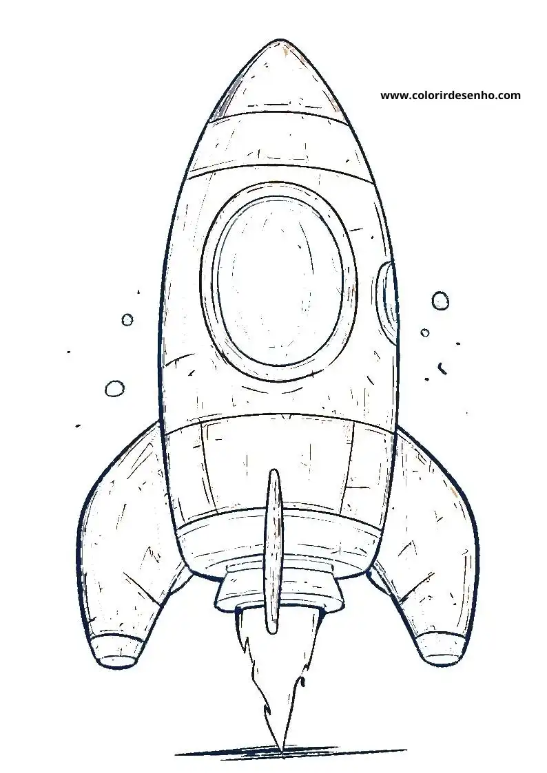 Rocket Coloring Pages For All Ages 7