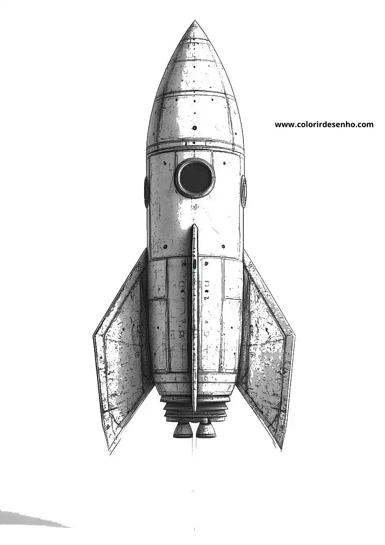 Rocket Coloring Sheet 5