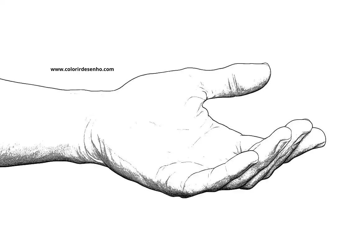 hand holding something out in front of it
