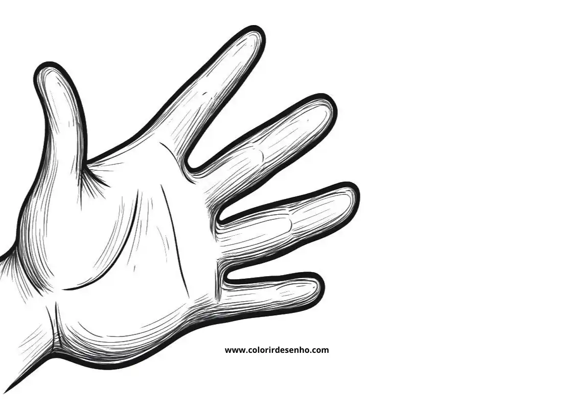 hand open palm up with fingers spread wide in a gesture of greeting or
