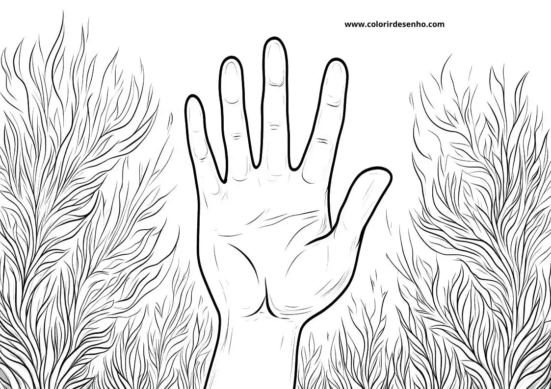 hand reaching out between two furry animal faces