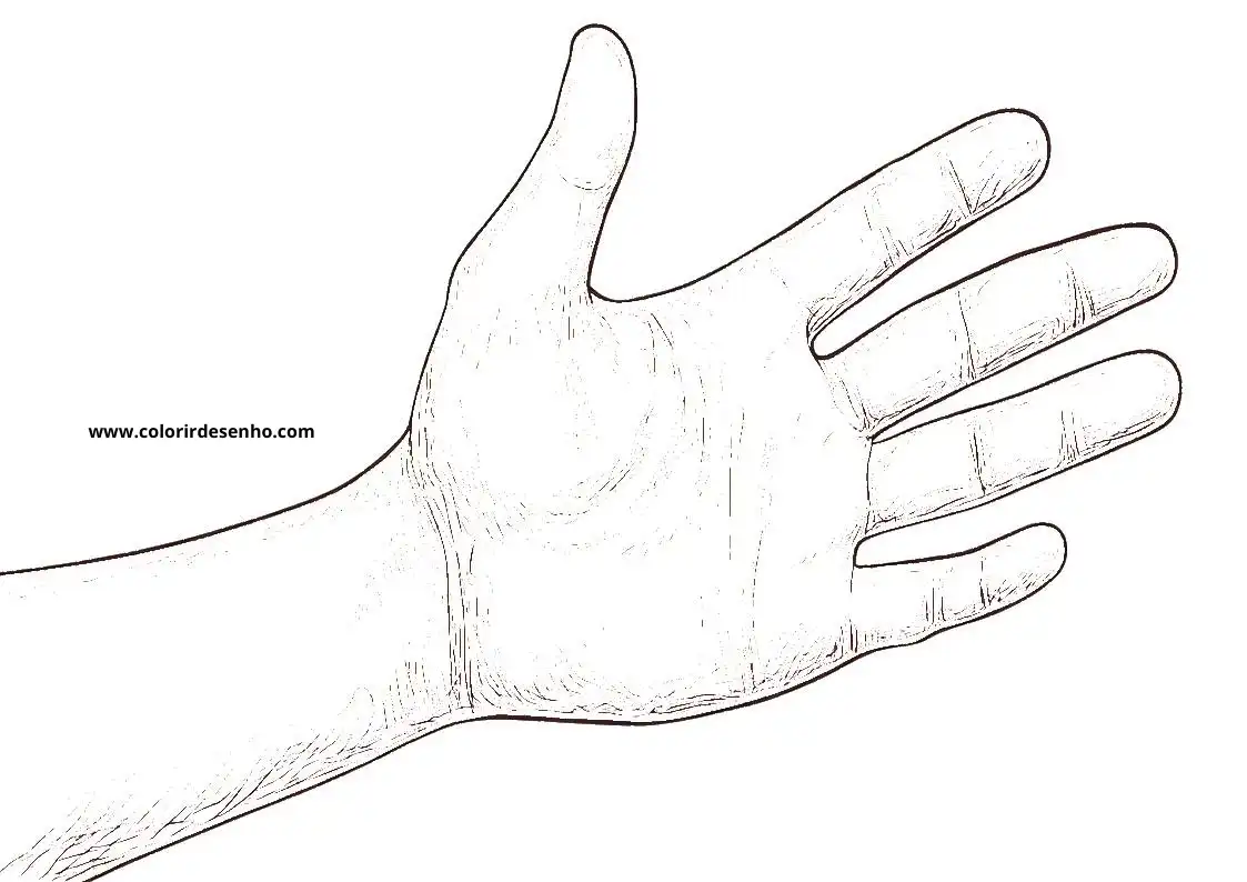 hand reaching out fingers spread wide palm facing up