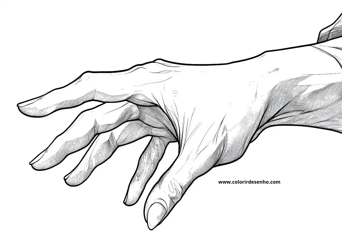 hand reaching out fingers spread wide thumb tucked in wearing no jewelry set against
