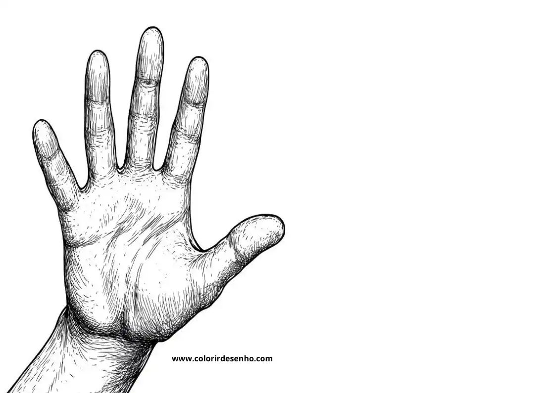hand reaching out palm open arm extended fingers spread