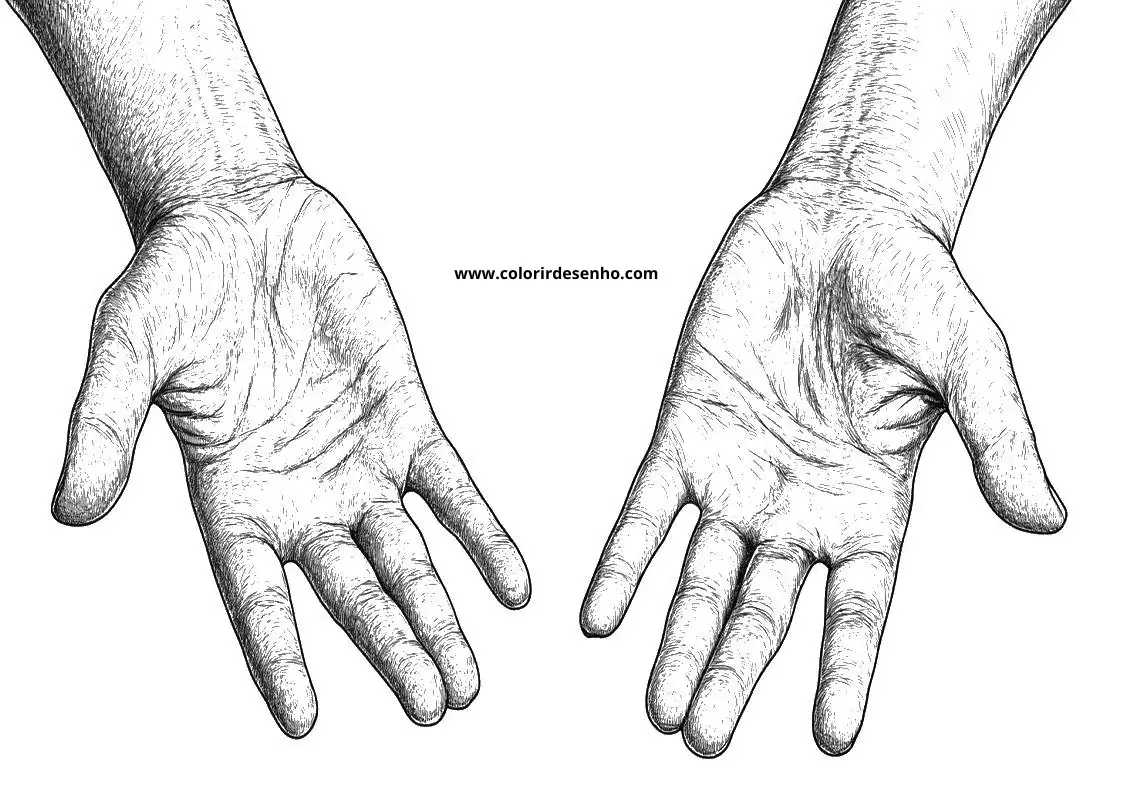 hands holding each other in a relaxed position