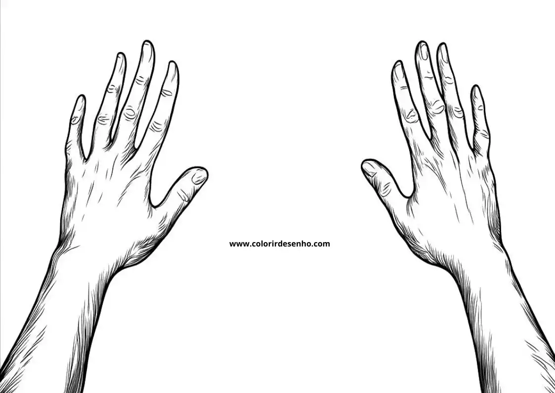 hands reaching out in opposite directions