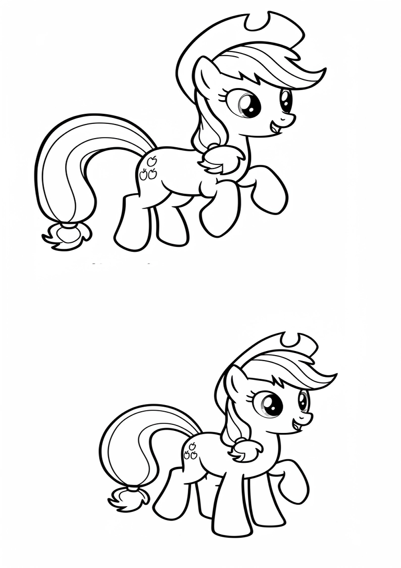Applejack My Little Pony - Coloring Page 195