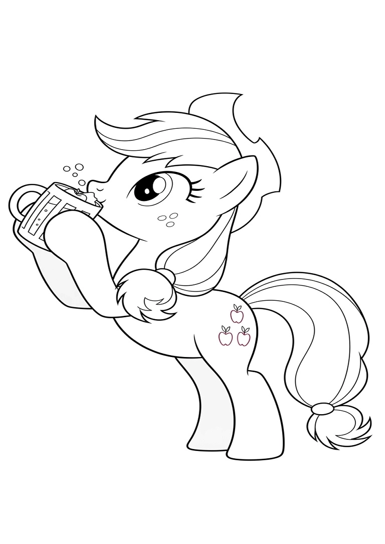 Applejack My Little Pony - Coloring Page 194