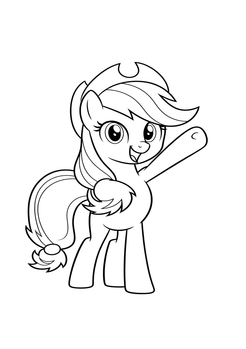 Applejack My Little Pony - Coloring Page 192