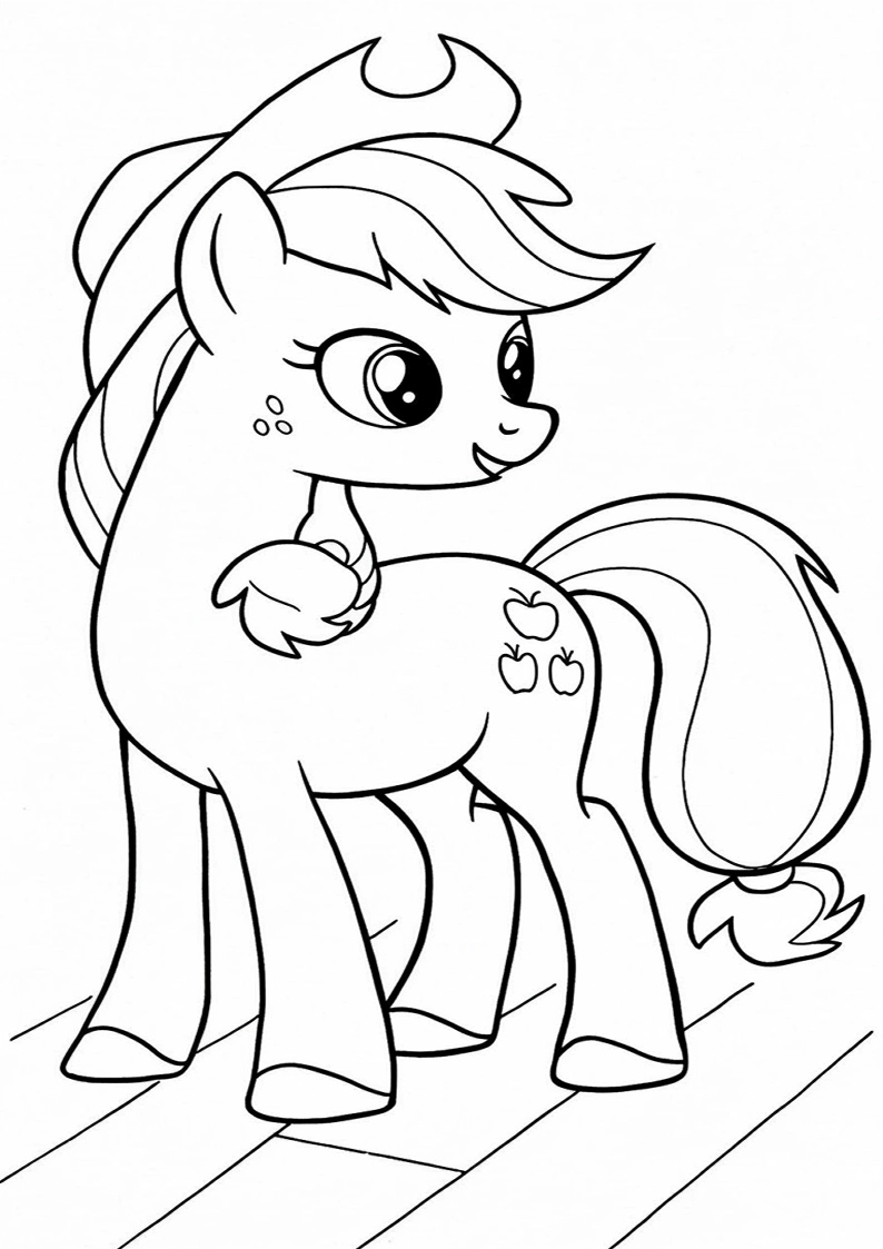 Applejack My Little Pony - Coloring Page 191