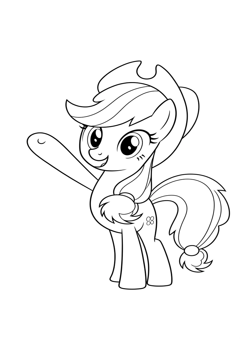 Applejack My Little Pony - Coloring Page 190