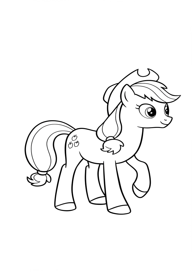Applejack My Little Pony - Coloring Page 189
