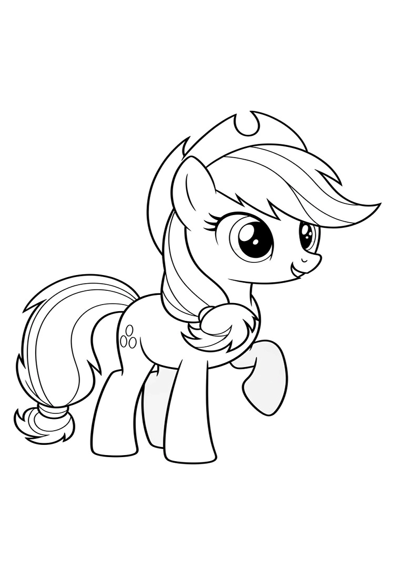 Applejack My Little Pony - Coloring Page 188