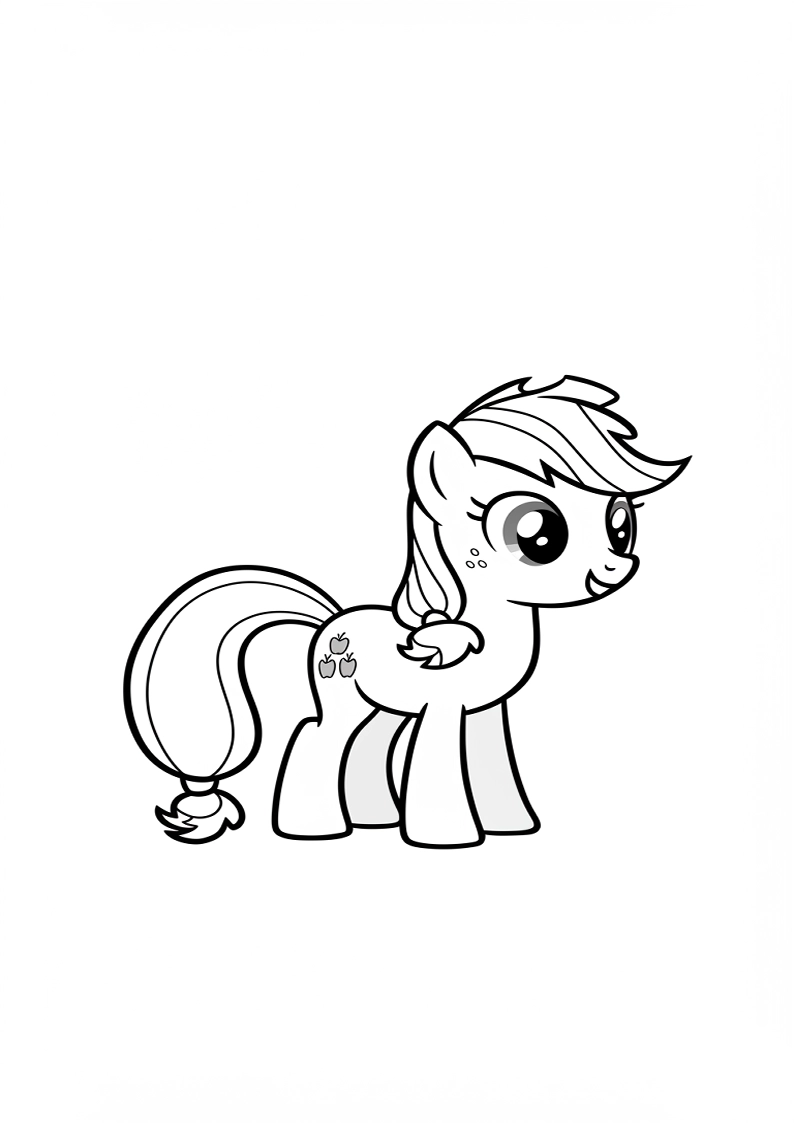 Applejack My Little Pony - Coloring Page 187