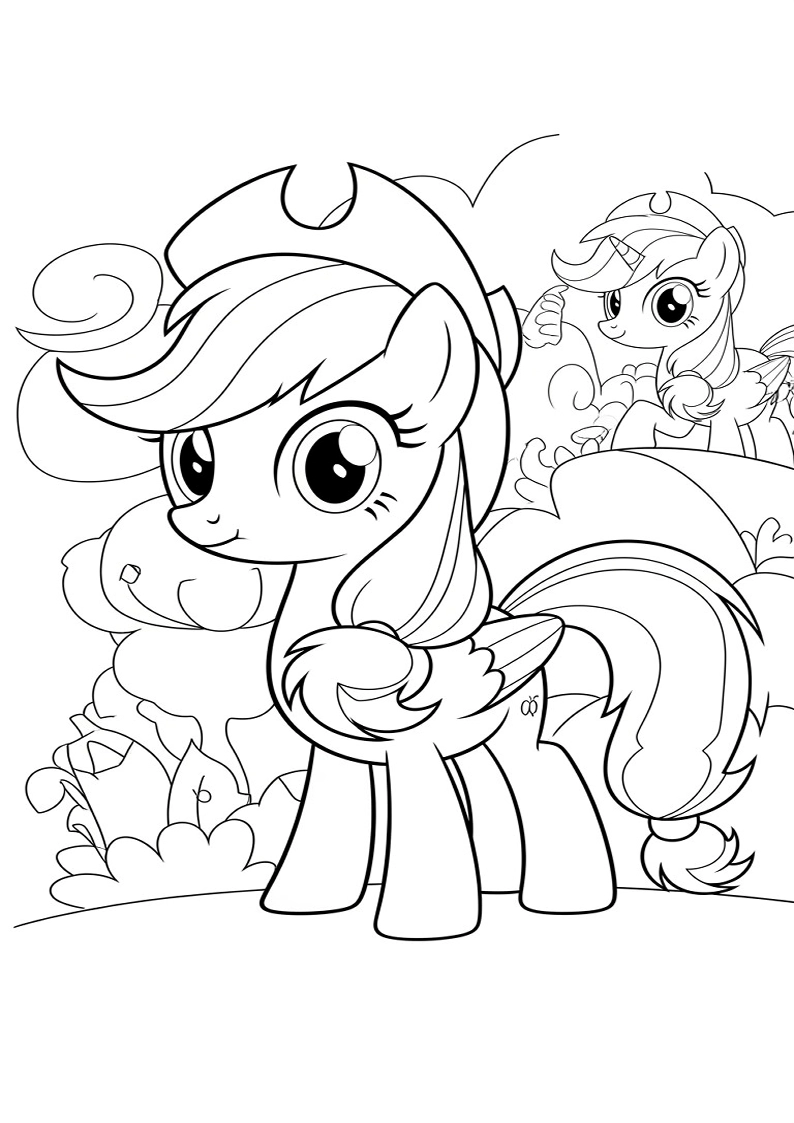 Applejack My Little Pony - Coloring Page 186