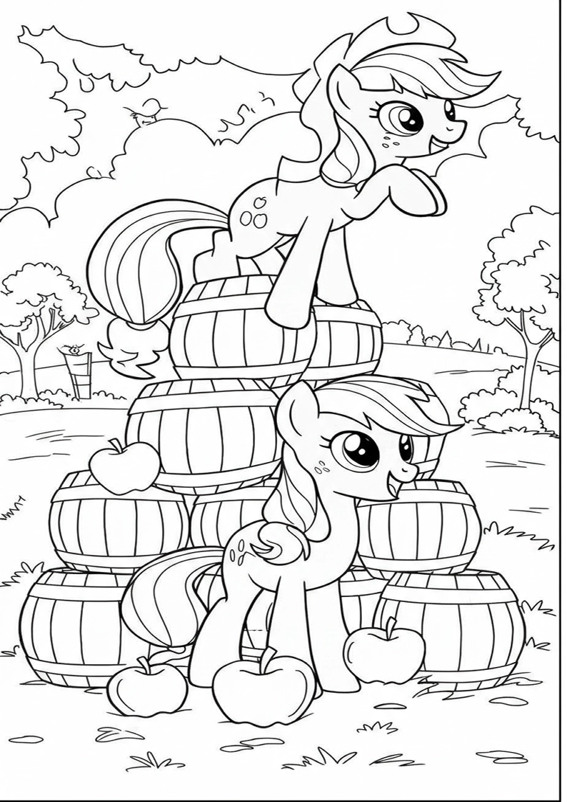 Applejack My Little Pony - Coloring Page 185