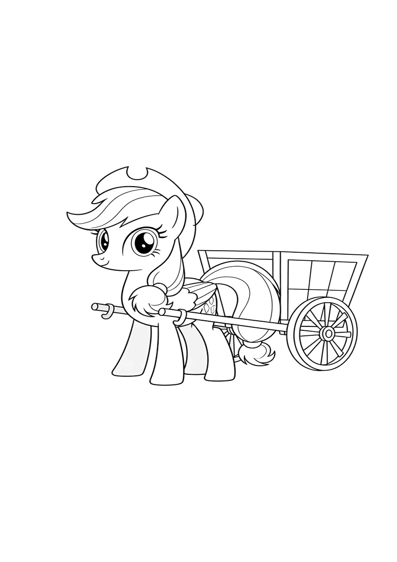 Applejack My Little Pony - Coloring Page 184