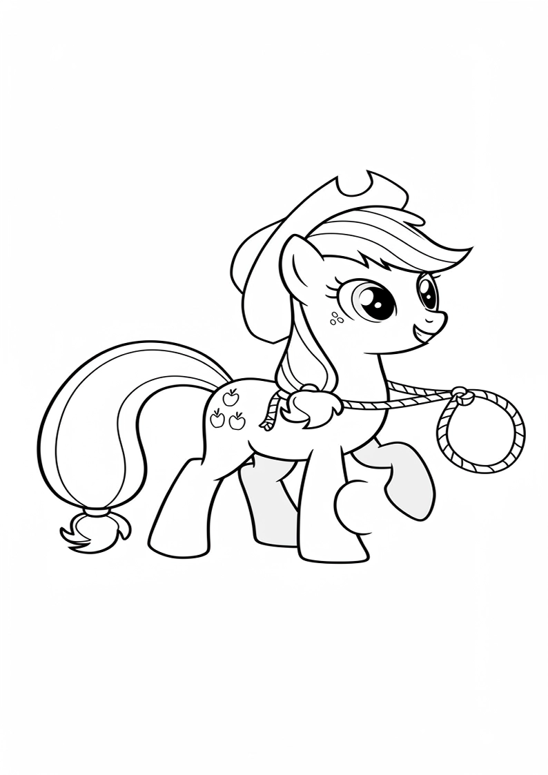 Applejack My Little Pony - Coloring Page 183