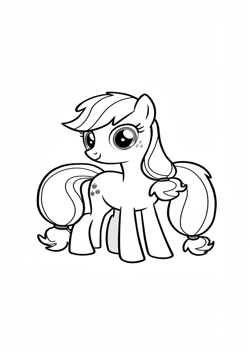Applejack My Little Pony - Coloring Page 179