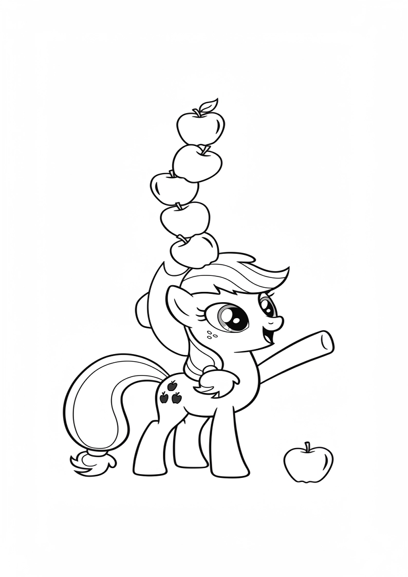 Applejack My Little Pony - Coloring Page 177