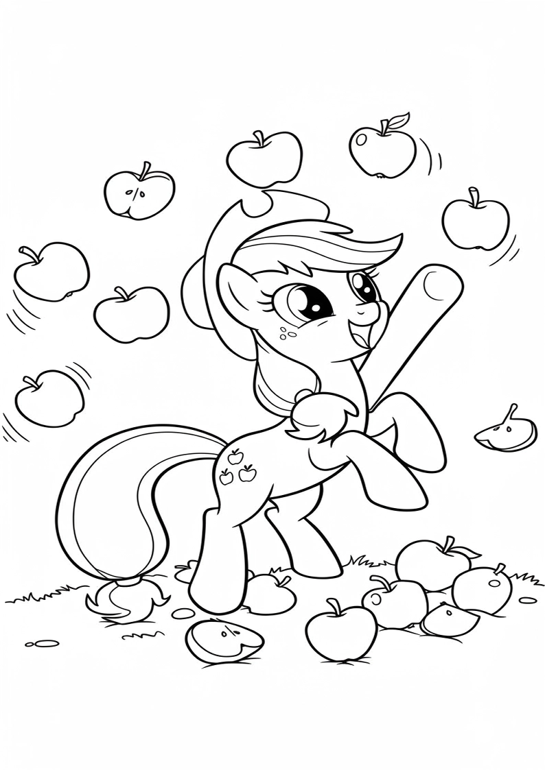 Applejack My Little Pony - Coloring Page 175