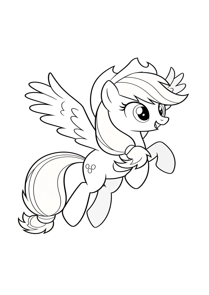 Applejack My Little Pony - Coloring Page 200