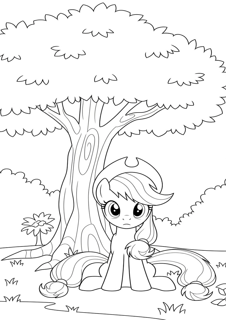 Applejack My Little Pony - Coloring Page 198