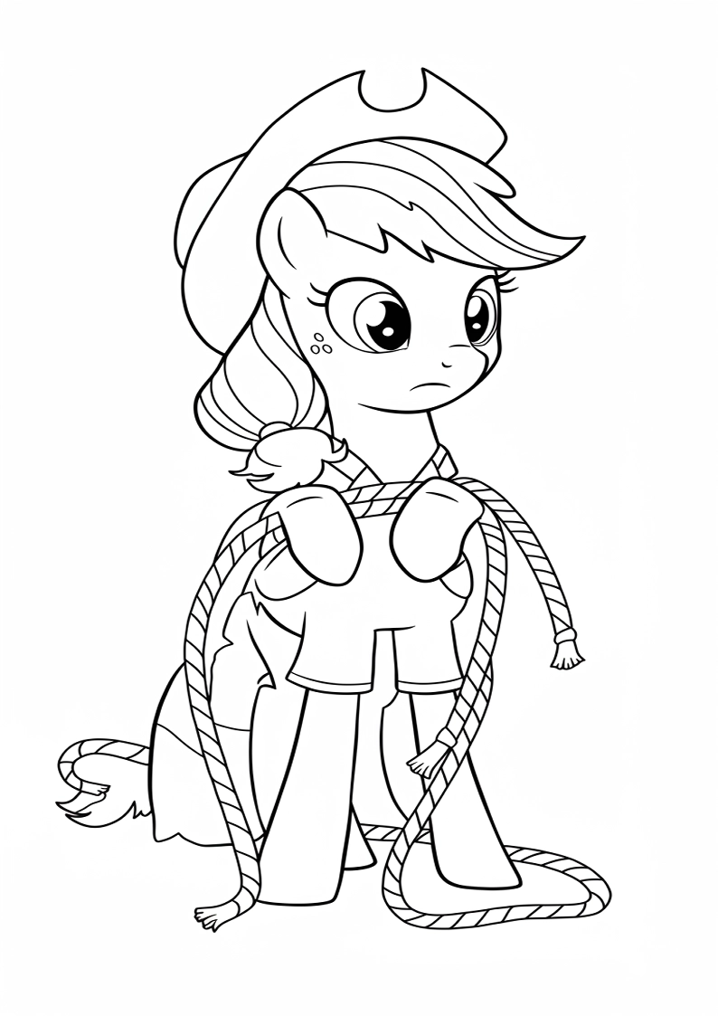 Applejack My Little Pony - Coloring Page 197