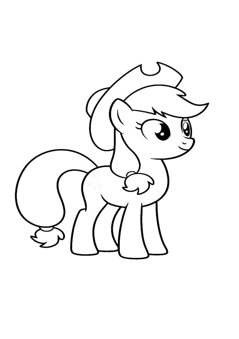 Applejack My Little Pony - Coloring Page 160