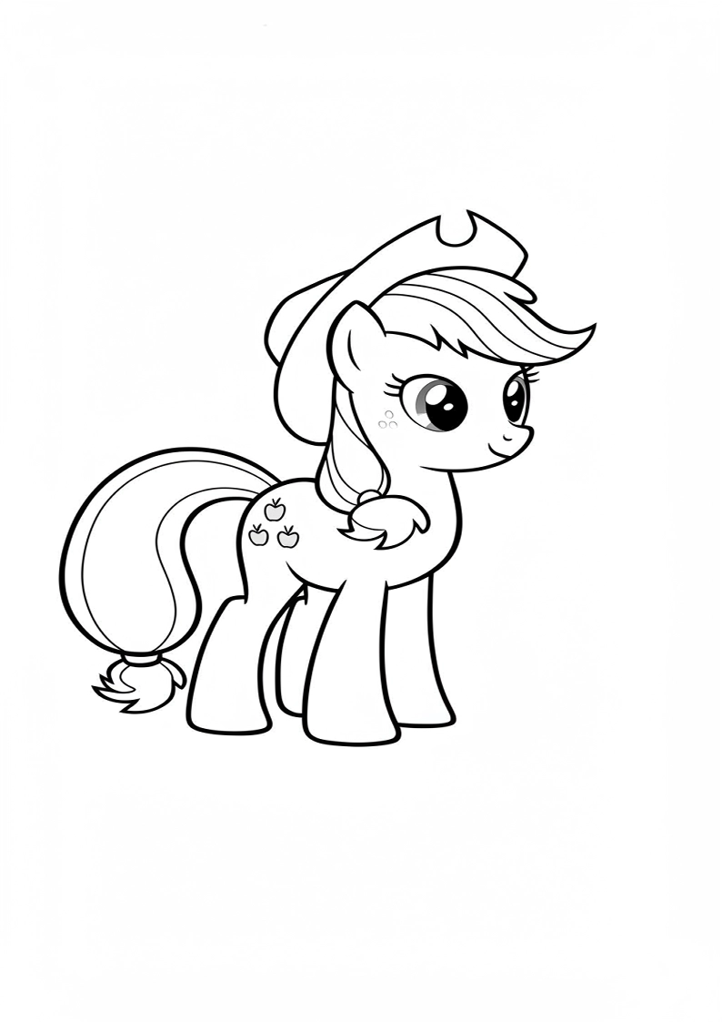 Applejack My Little Pony - Coloring Page 159