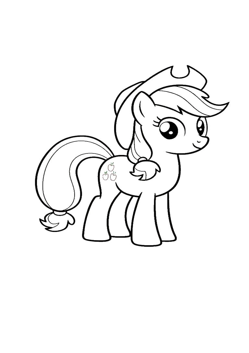 Applejack My Little Pony - Coloring Page 154