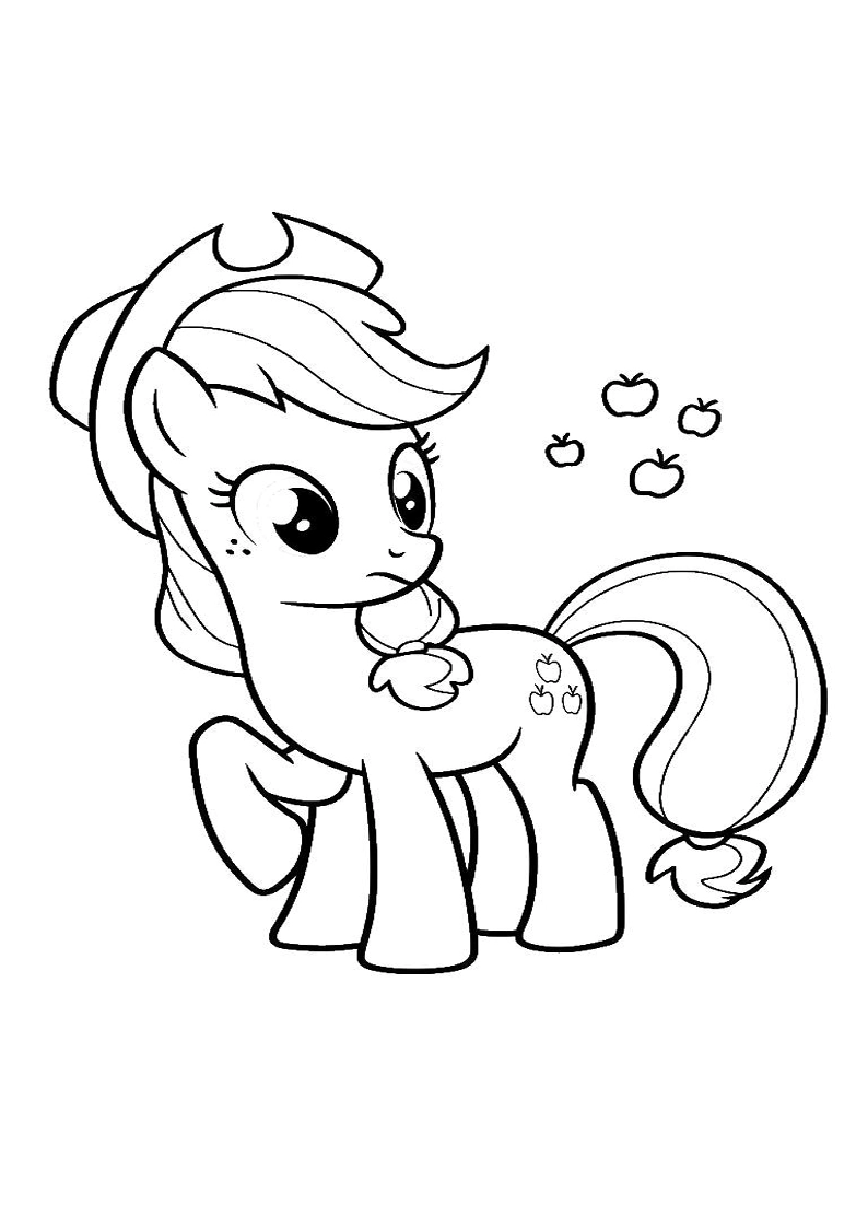 Applejack My Little Pony - Coloring Page 150