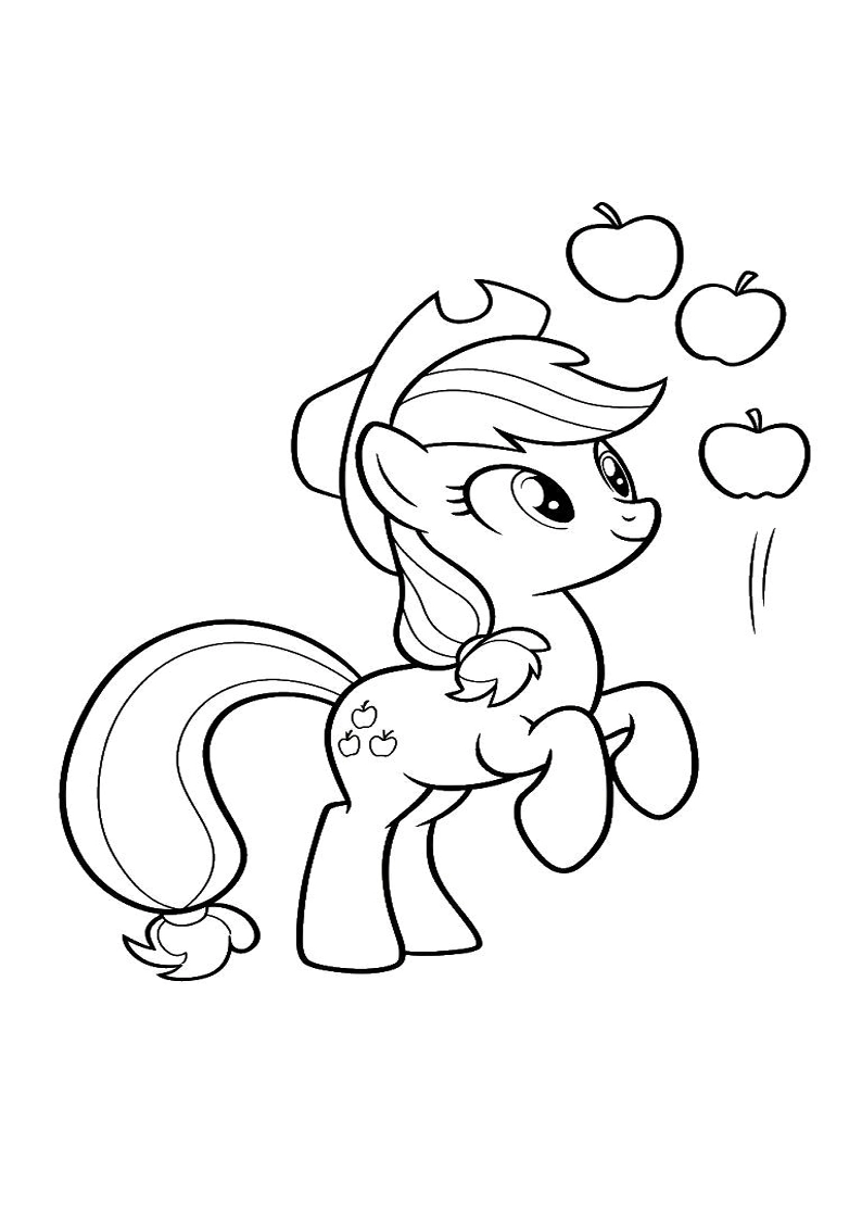 Applejack My Little Pony - Coloring Page 140