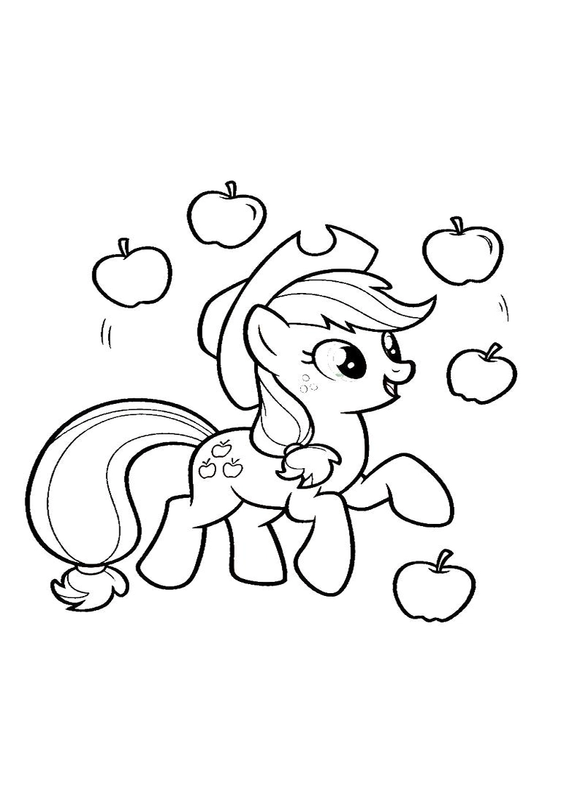 Applejack My Little Pony - Coloring Page 138