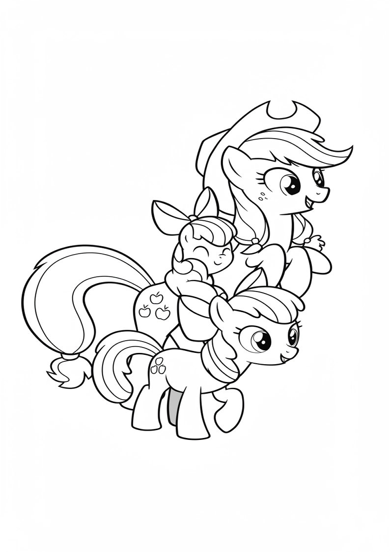 Applejack My Little Pony - Coloring Page 137
