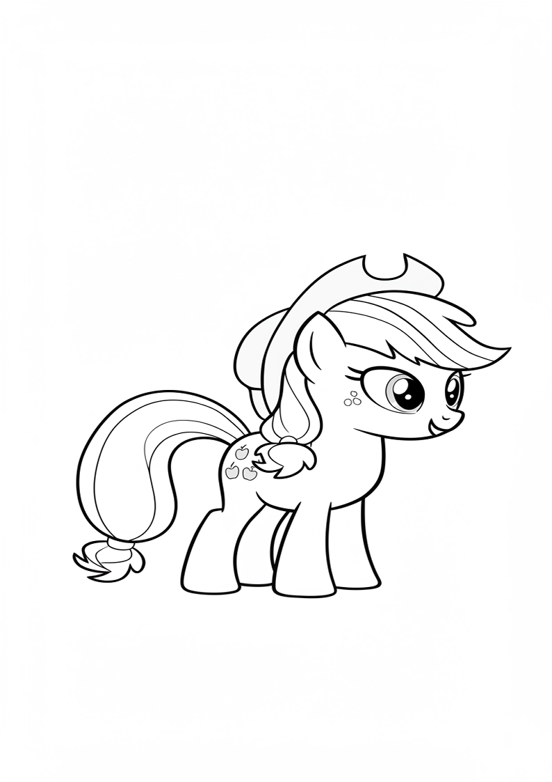 Applejack My Little Pony - Coloring Page 133