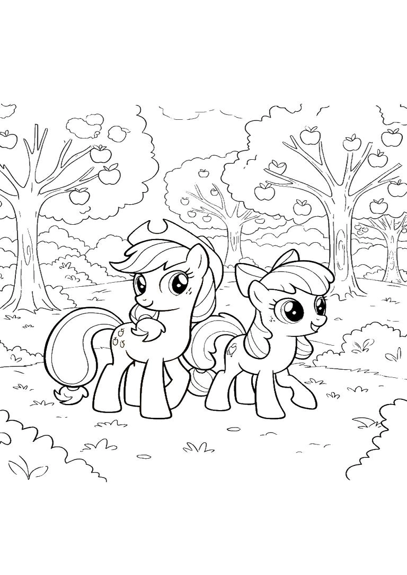 Applejack My Little Pony - Coloring Page 130
