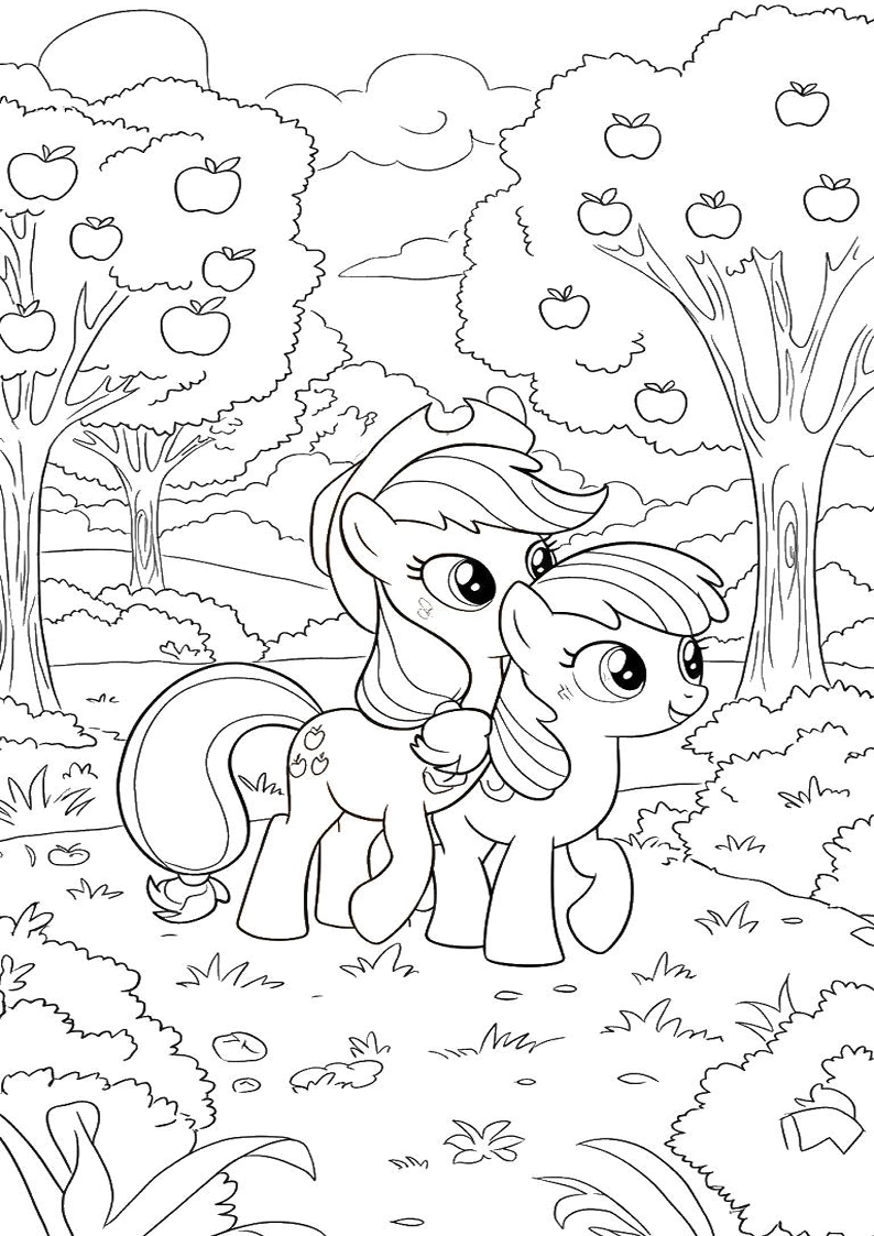 Applejack My Little Pony - Coloring Page 128