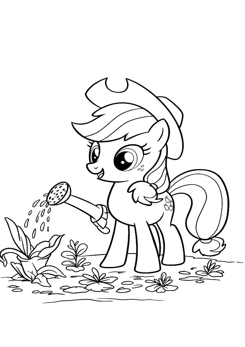 Applejack My Little Pony - Coloring Page 127