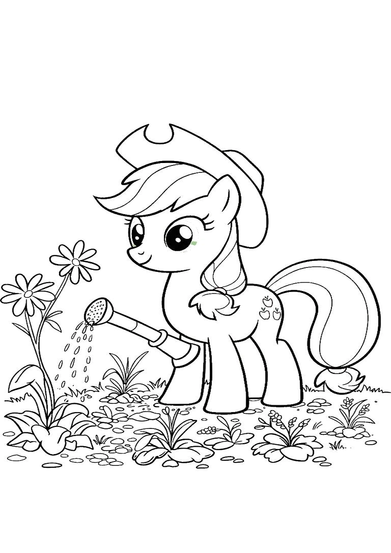 Applejack My Little Pony - Coloring Page 126
