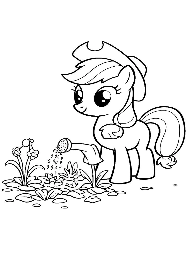 Applejack My Little Pony - Coloring Page 125
