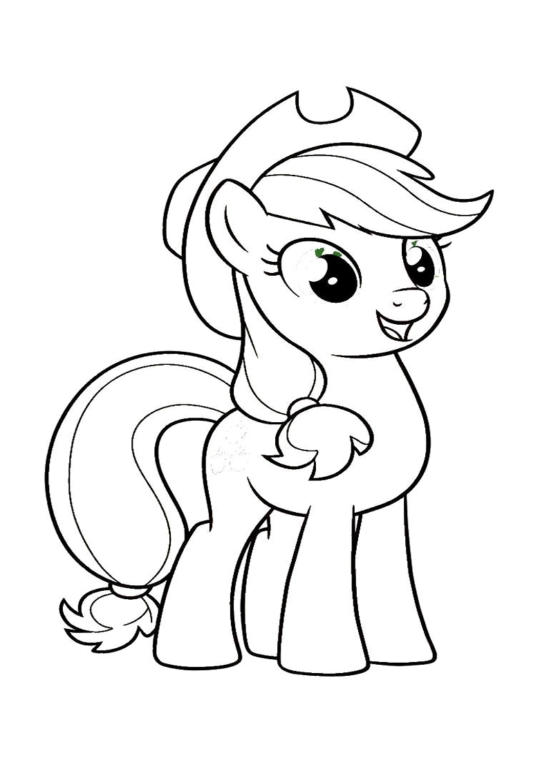 Applejack My Little Pony - Coloring Page 124