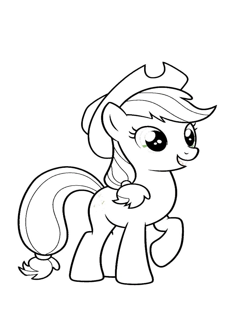 Applejack My Little Pony - Coloring Page 123