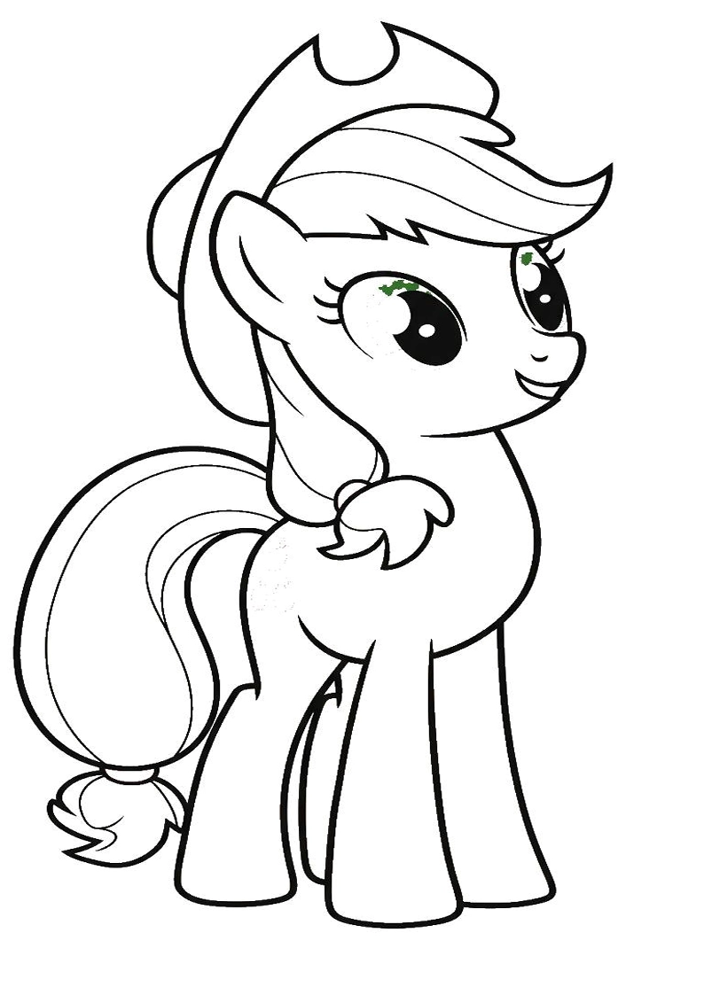 Applejack My Little Pony - Coloring Page 122