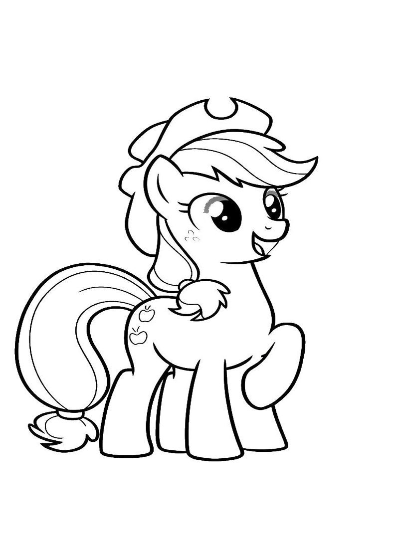 Applejack My Little Pony - Coloring Page 121