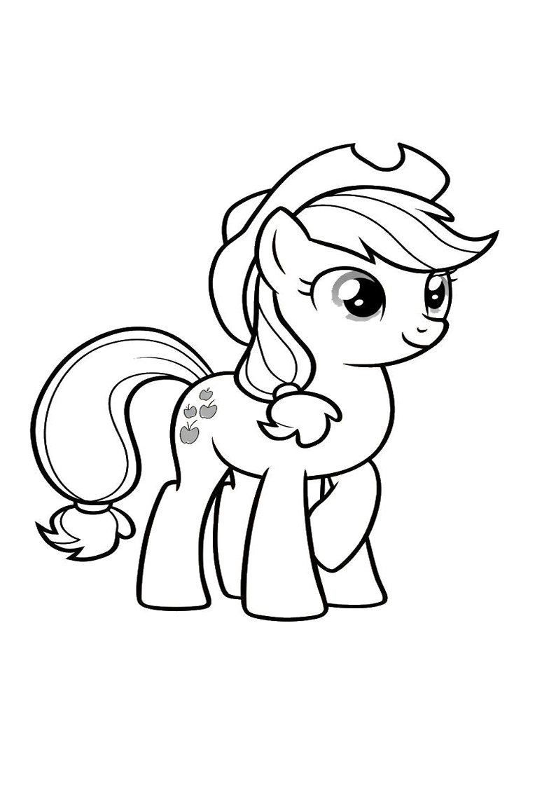Applejack My Little Pony - Coloring Page 119