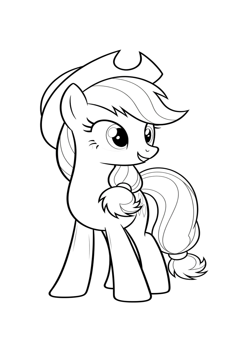 Applejack My Little Pony - Coloring Page 111