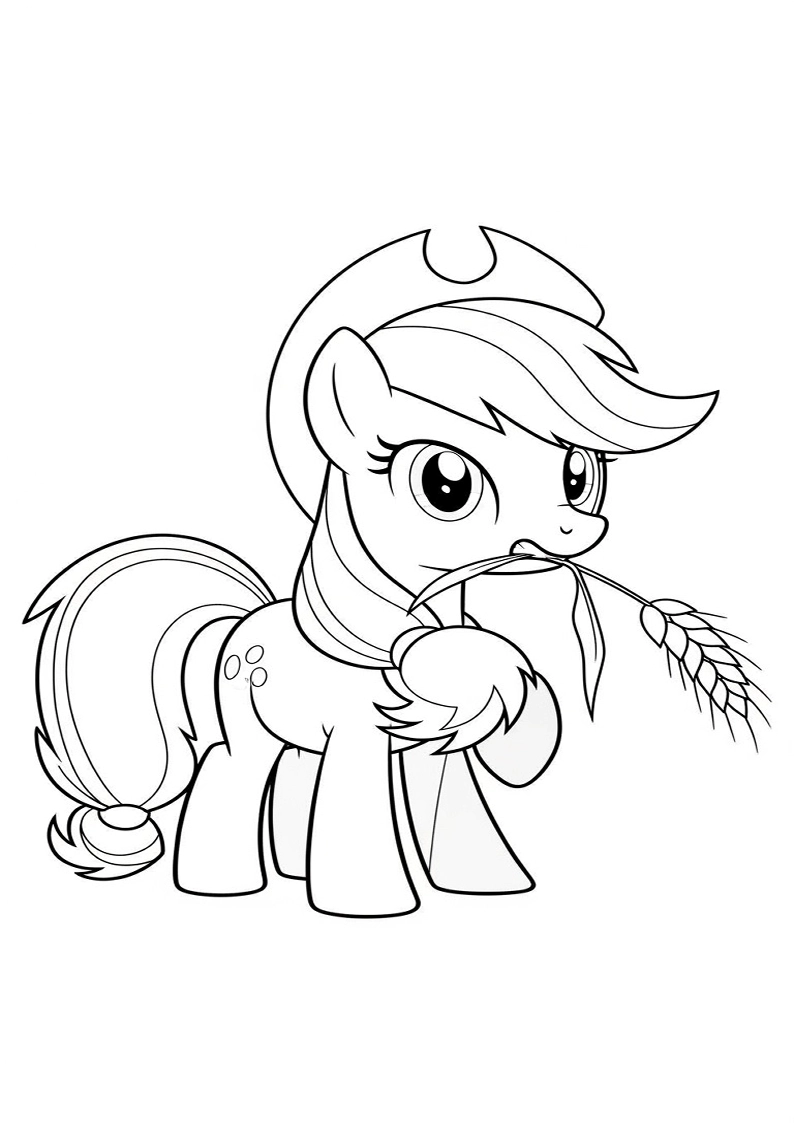 Applejack My Little Pony - Coloring Page 110