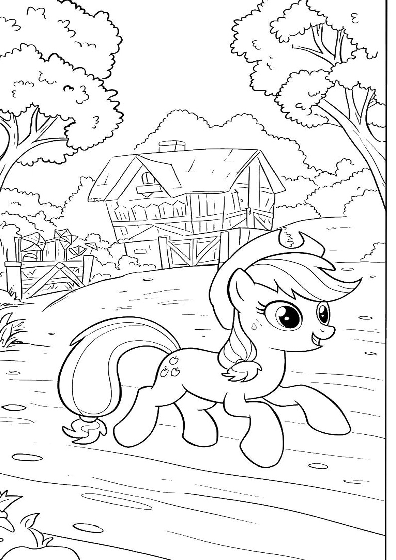 Applejack My Little Pony - Coloring Page 97